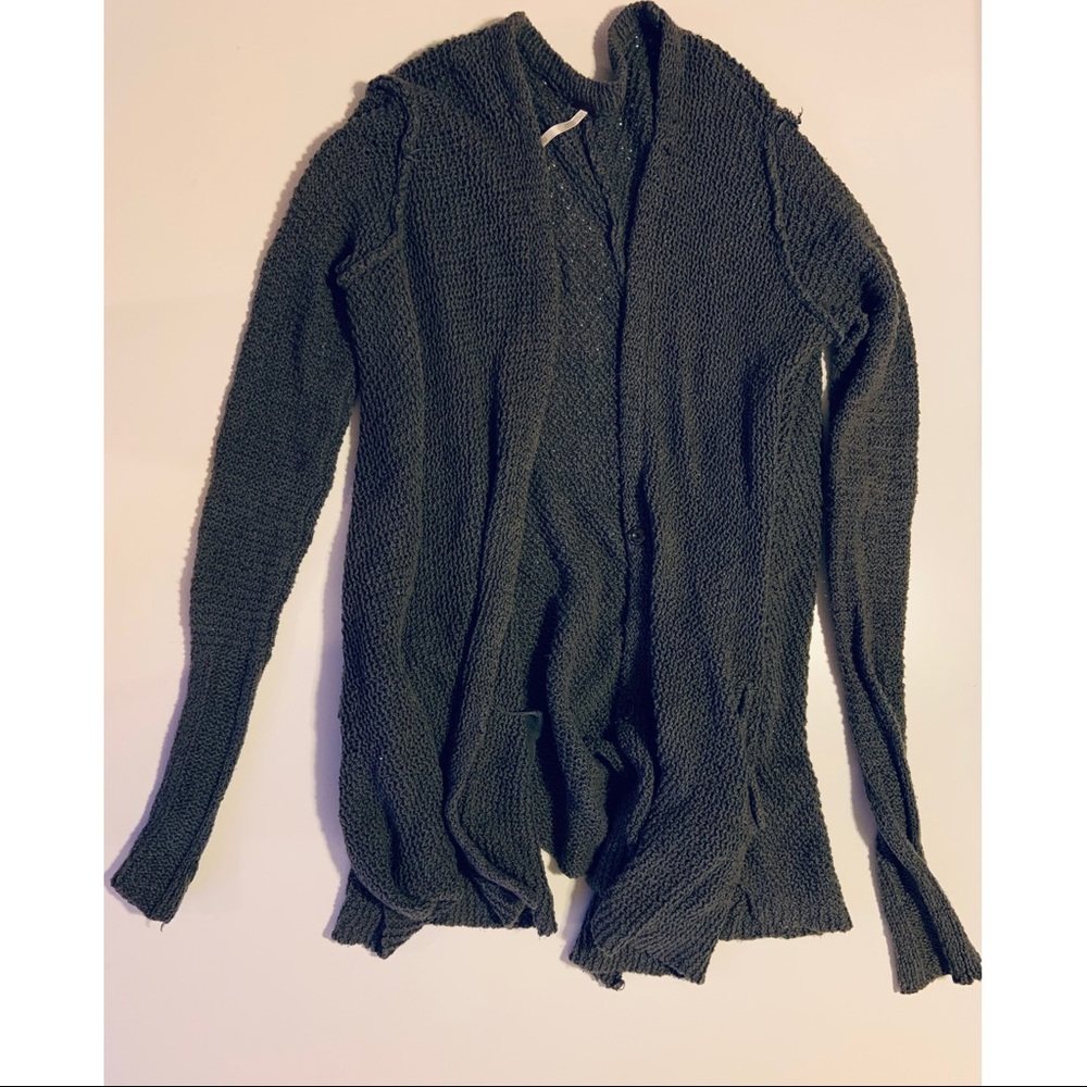 Free People gray, slouchy cardigan
